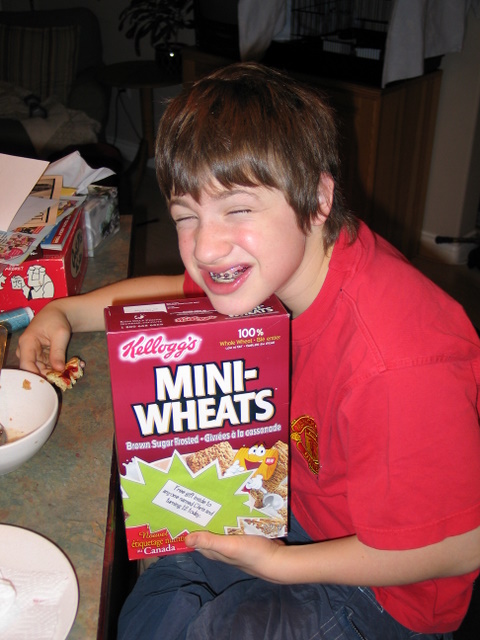 Chris and his cereal.